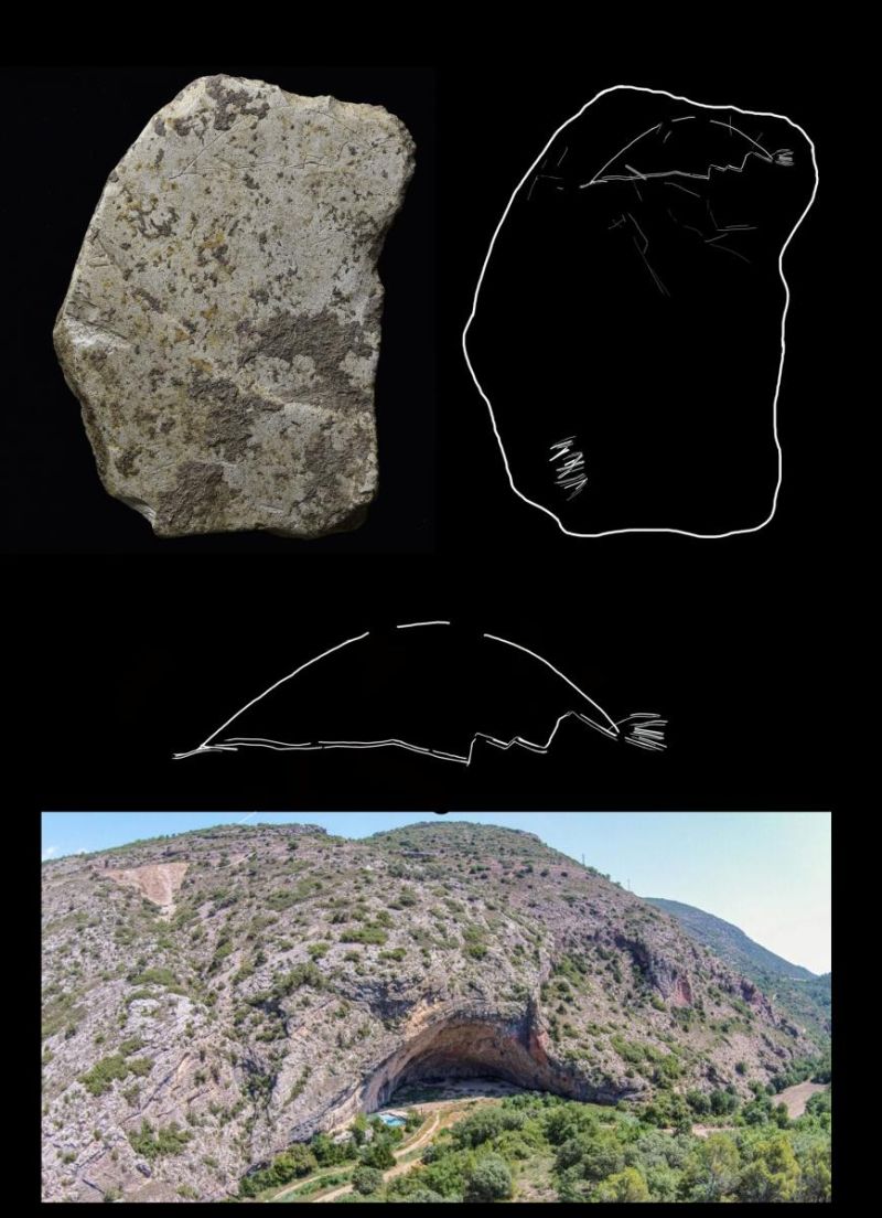 La plaqueta gravada de la Cova Gran de Santa Linya: un desafiament visual de fa 14.000 anys