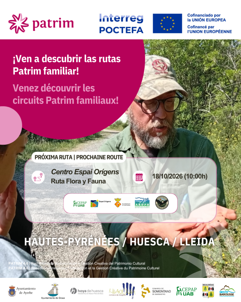 Flora i fauna, passat i present. Ruta Patrim Familiar ! 18 d'octubre 2026 a les 10h