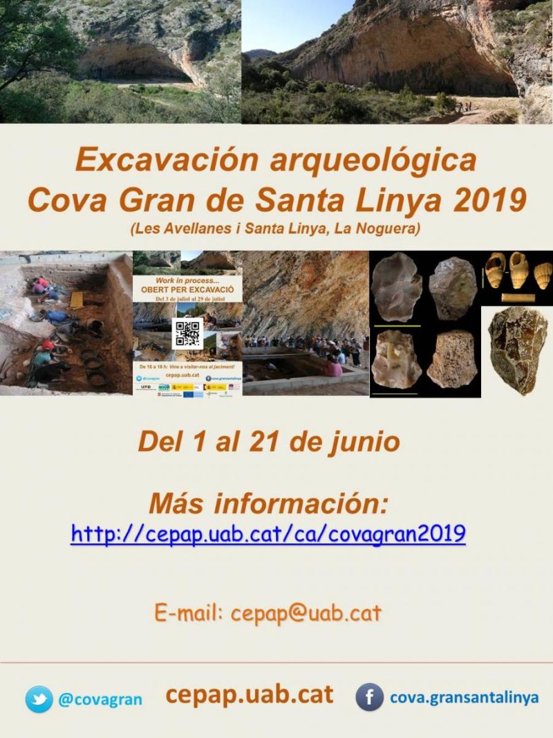 Excavació Cova Gran de Santa Linya 2019